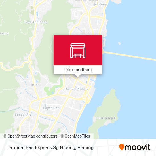 Terminal Bas Ekpress Sg Nibong map