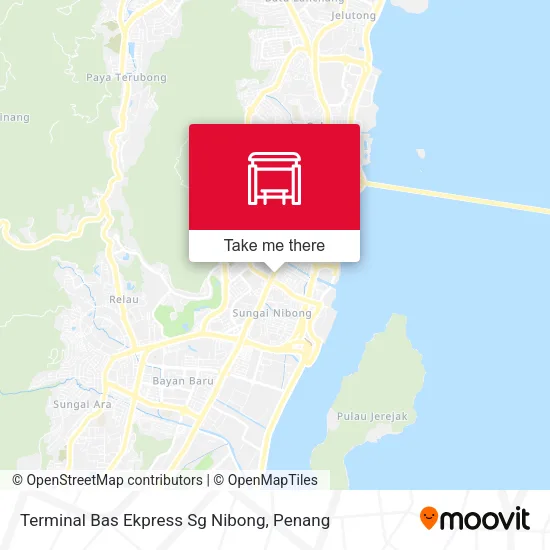 Terminal Bas Ekpress Sg Nibong map