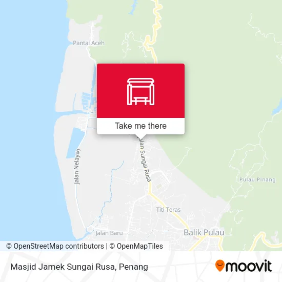 Masjid Jamek Sungai Rusa map