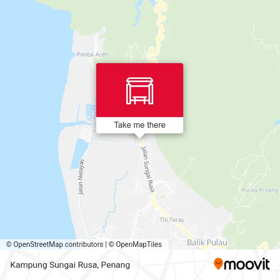 Kampung Sungai Rusa map