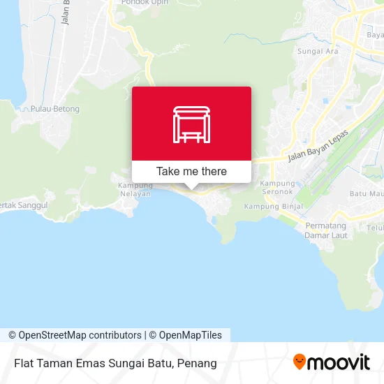 Flat Taman Emas Sungai Batu map