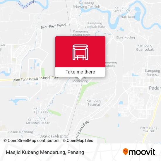 Masjid Kubang Menderung map