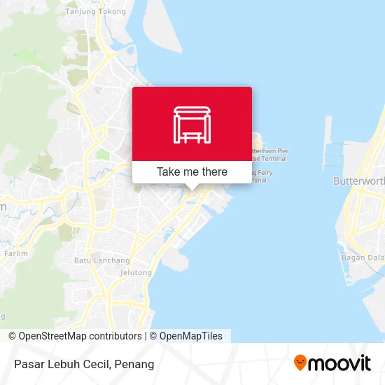 Pasar Lebuh Cecil map
