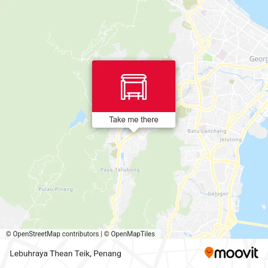 Lebuhraya Thean Teik map