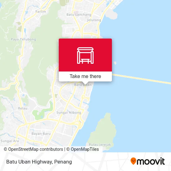 Batu Uban Highway map