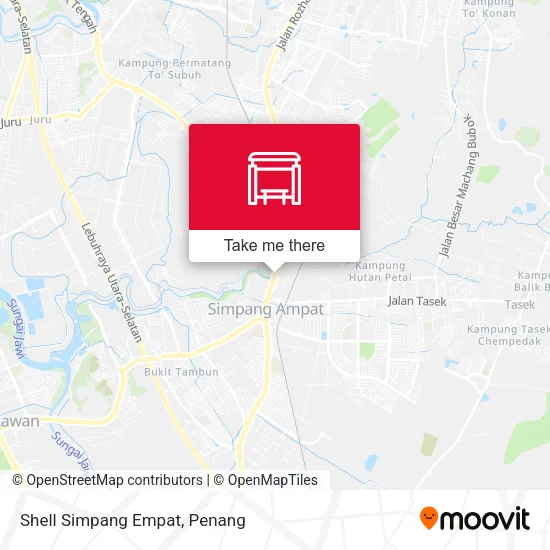Shell Simpang Empat map