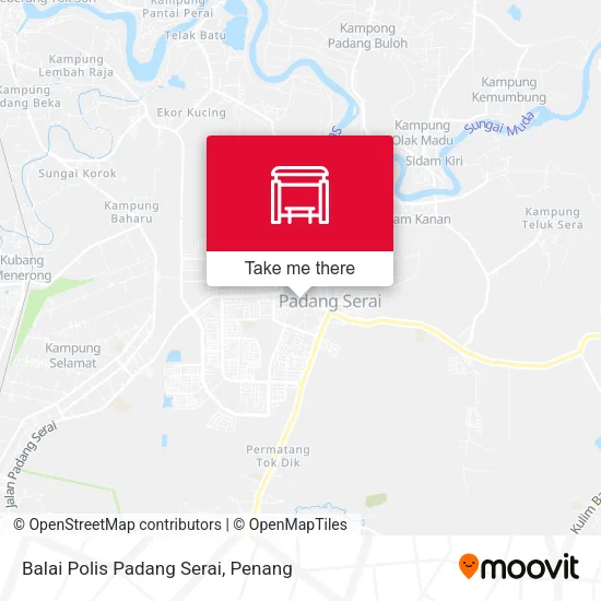 Balai Polis Padang Serai map