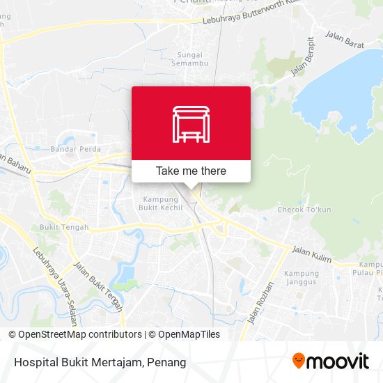 Hospital Bukit Mertajam map