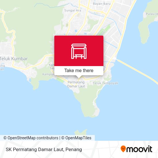 Peta SK Permatang Damar Laut