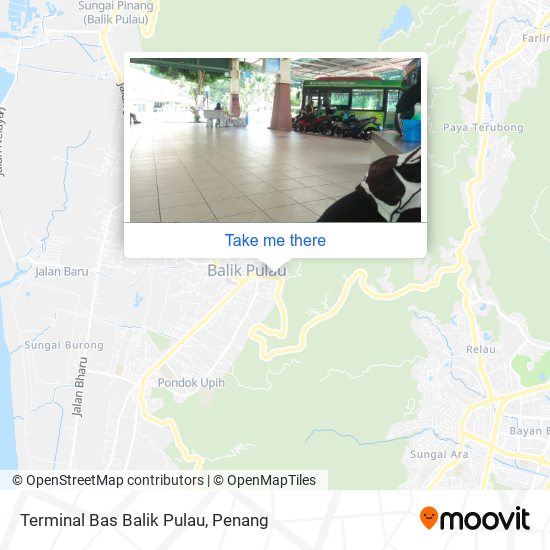Terminal Bas Balik Pulau map