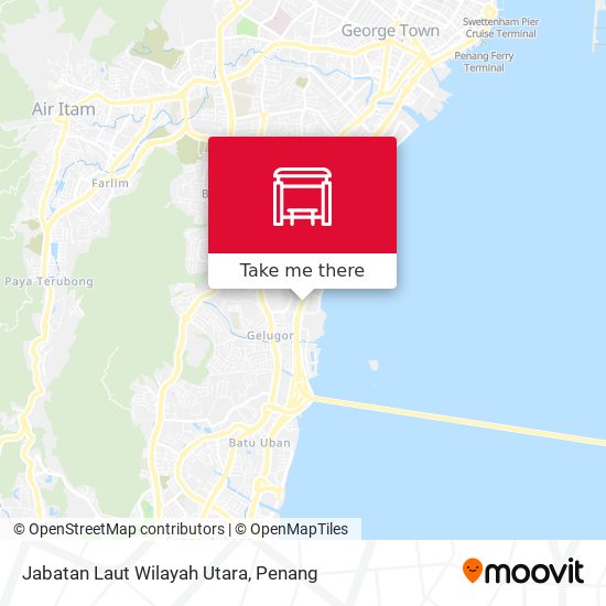 Jabatan Laut Wilayah Utara map