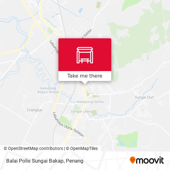 Peta Balai Polis Sungai Bakap