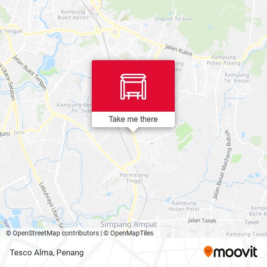 Tesco Alma map