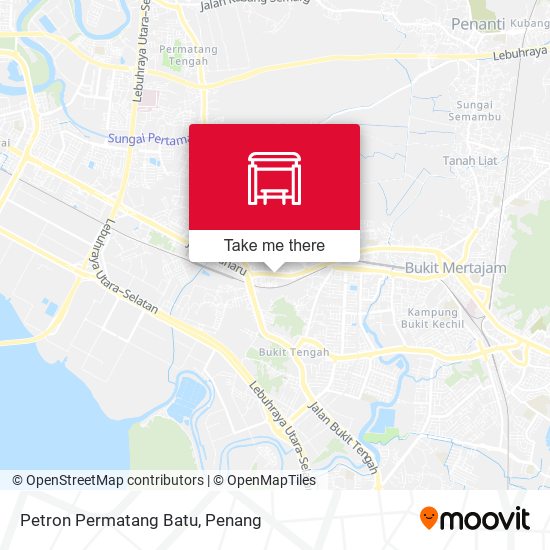 Petron Permatang Batu map