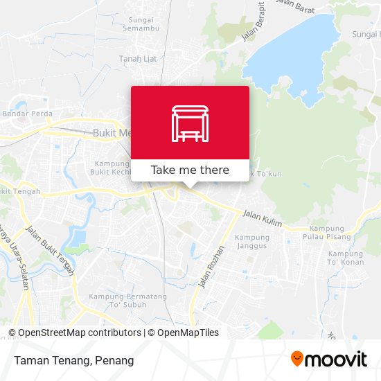 Taman Tenang map