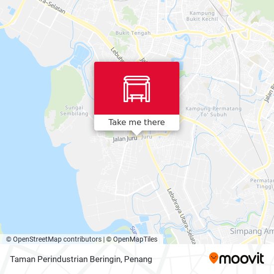 Peta Taman Perindustrian Beringin