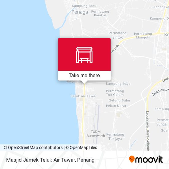 Peta Masjid Jamek Teluk Air Tawar