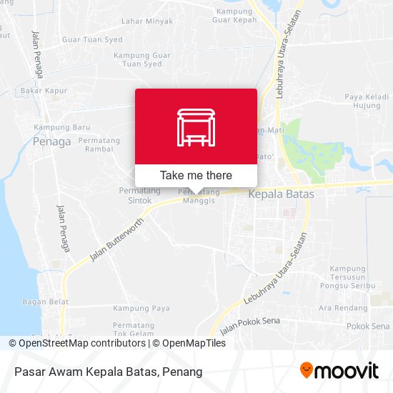 Peta Pasar Awam Kepala Batas