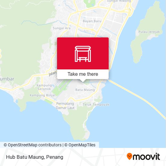 Hub Batu Maung map