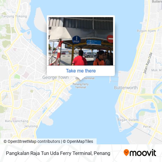 Pangkalan Raja Tun Uda Ferry Terminal map