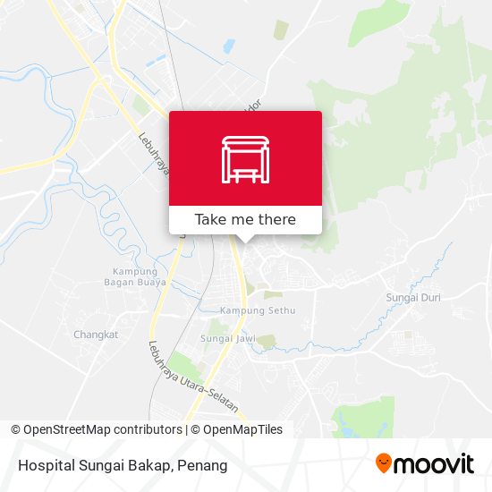 Hospital Sungai Bakap map