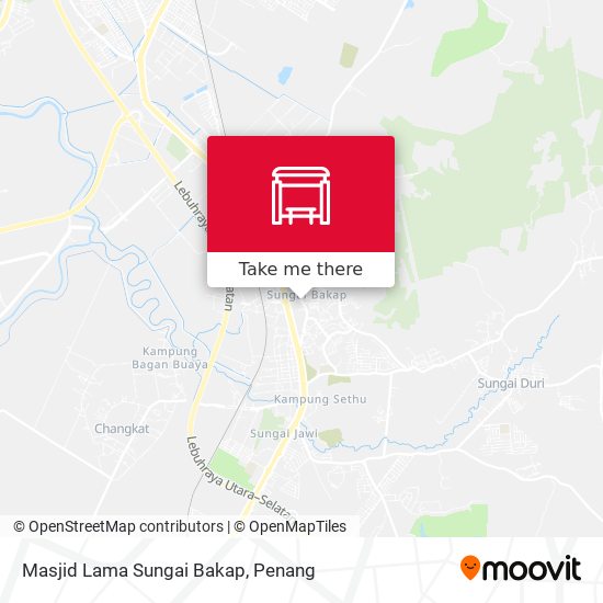 Masjid Lama Sungai Bakap map