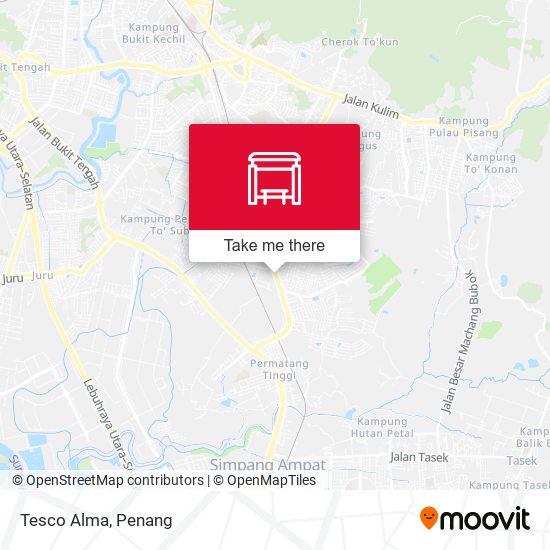 Tesco Alma map