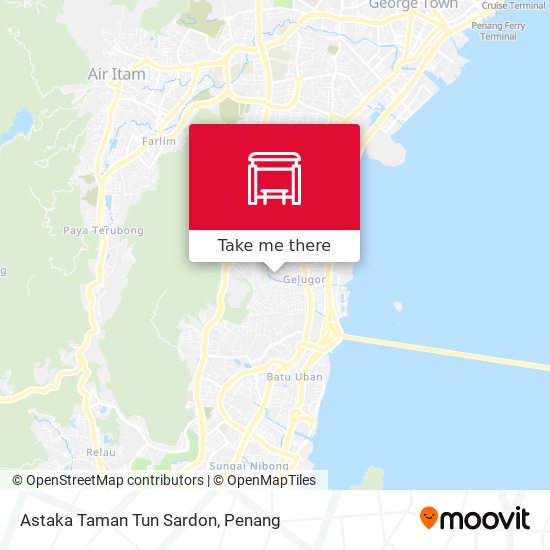 Astaka Taman Tun Sardon map