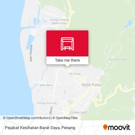 Peta Pejabat Kesihatan Barat Daya