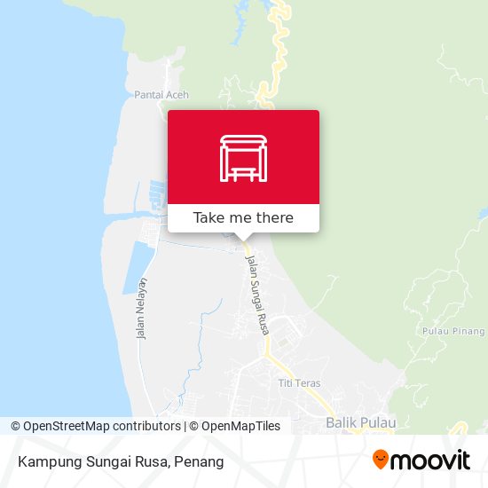 Kampung Sungai Rusa map