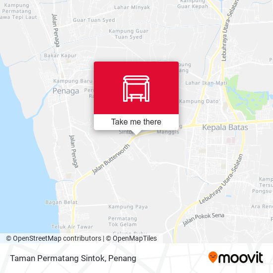 Taman Permatang Sintok map