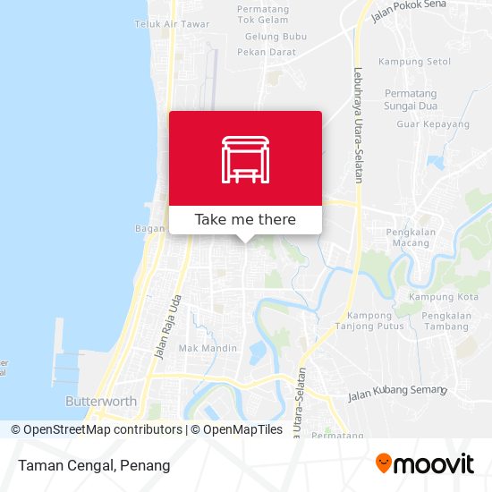 Taman Cengal map