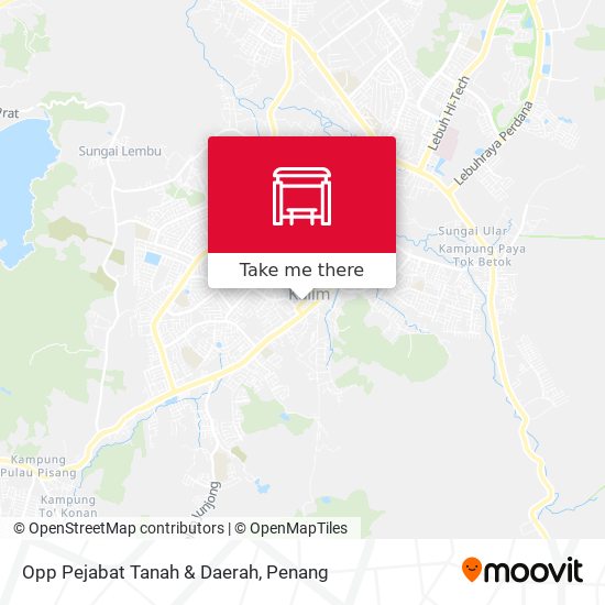 Opp Pejabat Tanah & Daerah map