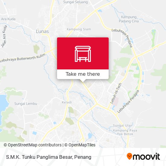 S.M.K. Tunku Panglima Besar map