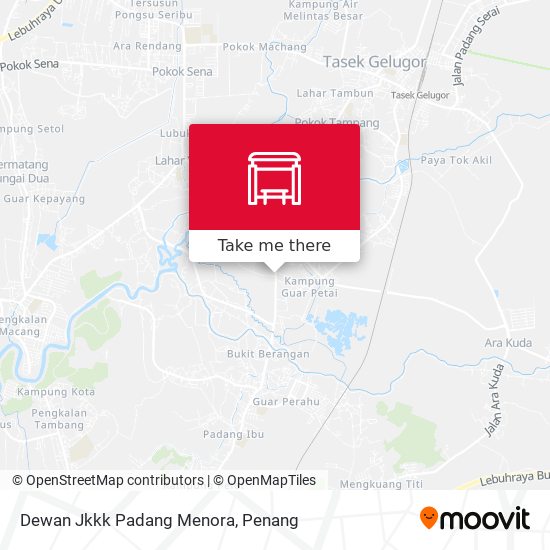 Dewan Jkkk Padang Menora map