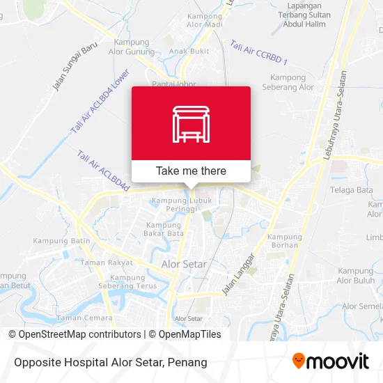 Opposite Hospital Alor Setar map