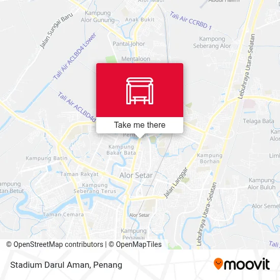 Stadium Darul Aman map