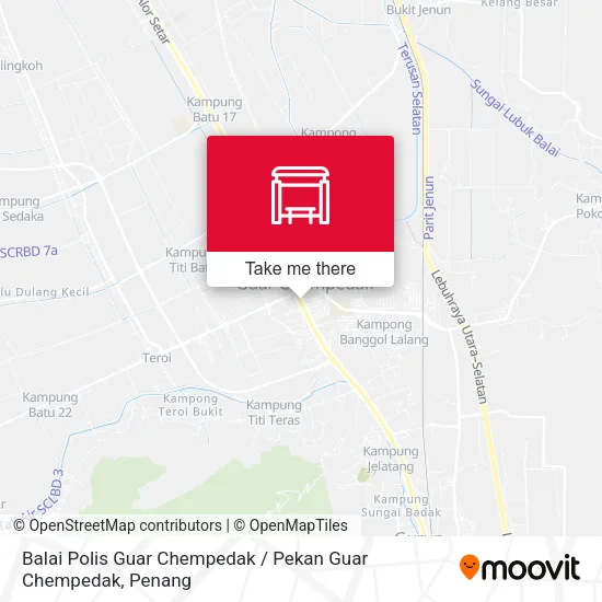 Balai Polis Guar Chempedak / Pekan Guar Chempedak map