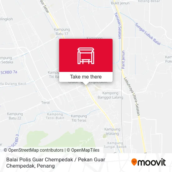 Balai Polis Guar Chempedak / Pekan Guar Chempedak map