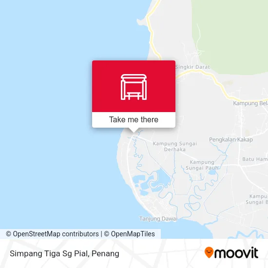 Simpang Tiga Sg Pial map