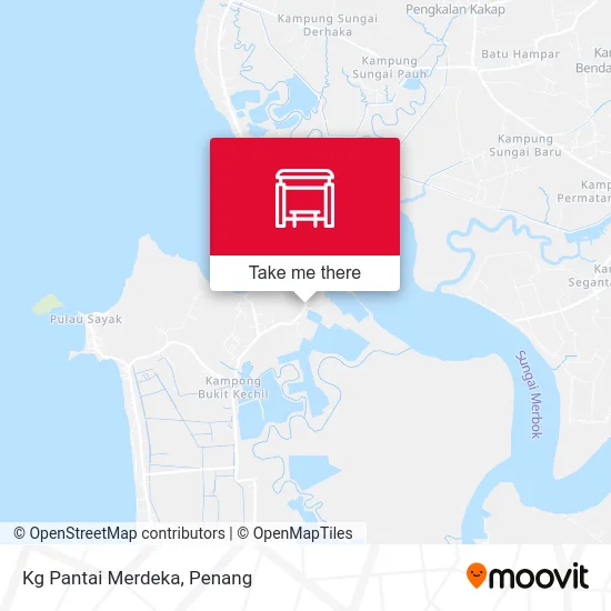 Kg Pantai Merdeka map
