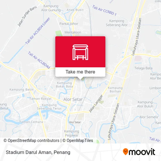 Stadium Darul Aman map