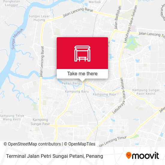 Terminal Jalan Petri Sungai Petani map