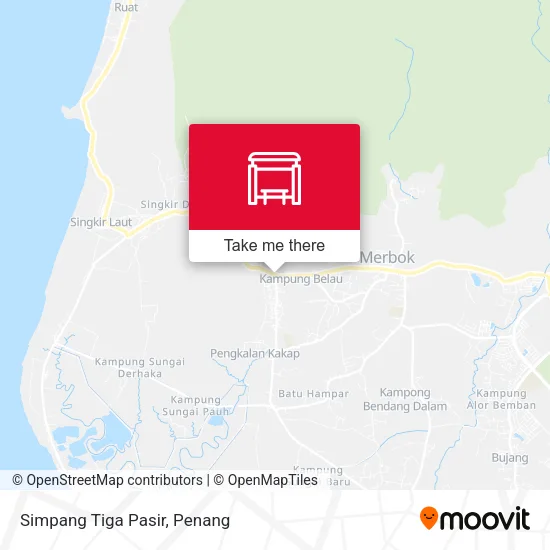 Simpang Tiga Pasir map