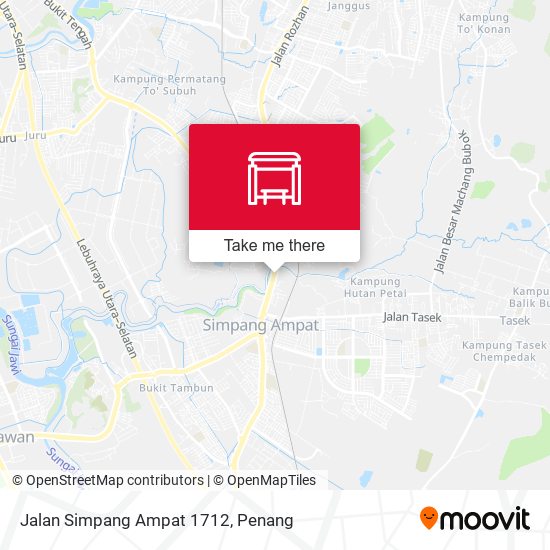 Jalan Simpang Ampat 1712 map