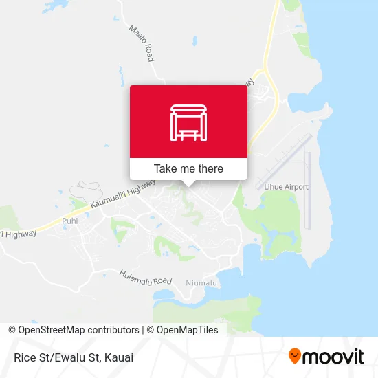 Rice St/Ewalu St map