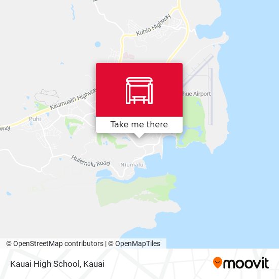 Mapa de Kauai High School