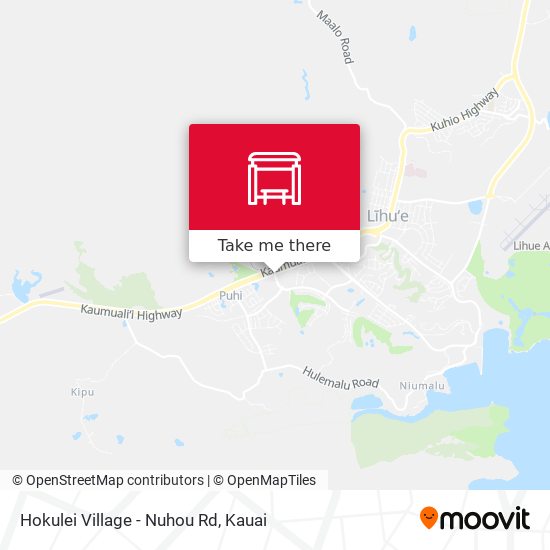 Hokulei Village - Nuhou Rd map