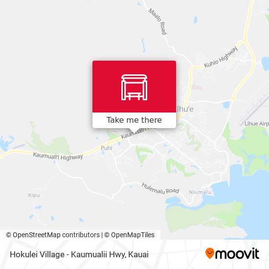 Hokulei Village - Kaumualii Hwy map