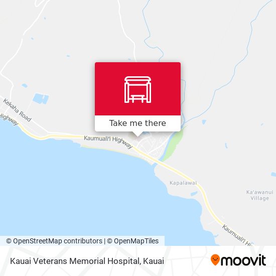 Mapa de Kauai Veterans Memorial Hospital